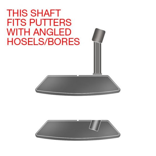 Straight Graphite Putter Shaft with Steel Tip Monark Golf